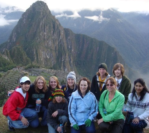Students on a study abroad trip in Ecuador and Peru. 